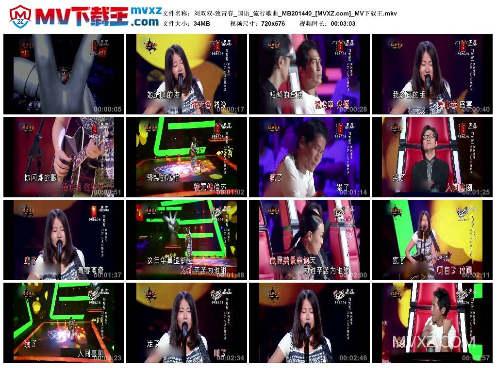 刘双双-致青春_国语_流行歌曲_MB201440